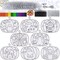 Suncatcher Wind Chime Ornaments Decorations DIY Window Paint Art Suncatcher Craft Kits Pumpkin Sun Catchers for Kids Classroom Halloween Activities Holiday Art Project